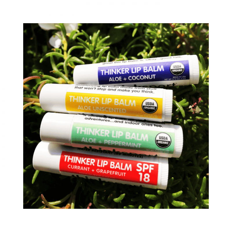Organik Sertifikalı Dudak Balsamı - Aloe ve Hindistan Cevizi, THİNKSPORT