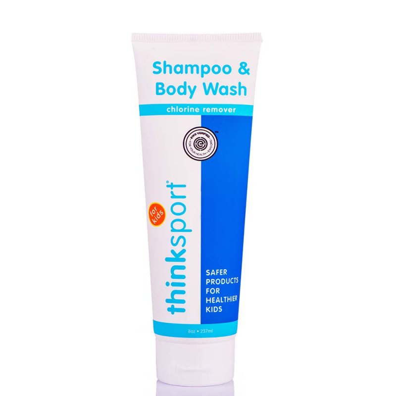 Doğal Çocuk Saç ve Vücut Şampuanı, Klor Çözücü (237 ml), Thinksport